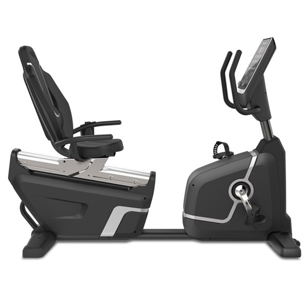 宝驰捷【POSEGYM】PR-07C卧式健身车 室内有氧健身器材 体育用品 自发电 磁控健身车